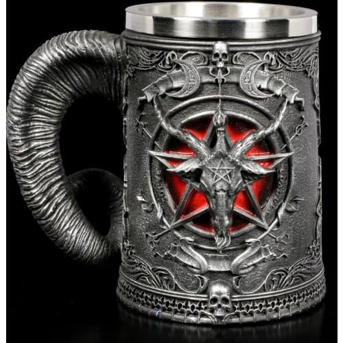 Medieval wine glass bapham goblet wine glass horn beer glass Stein Halloween skull cup beer glass wine glass coffee mugs