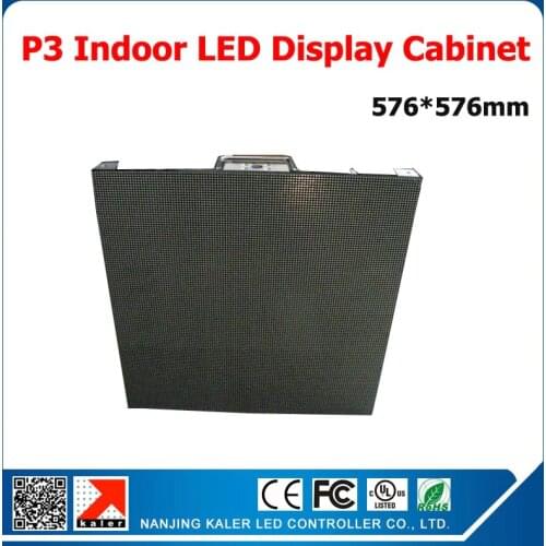 TEEHO 0.576*0.576m Wholesale Full Color LED Display Cabinet P3 Indoor LED Wall Receiving Card Rental LED Video Wall
