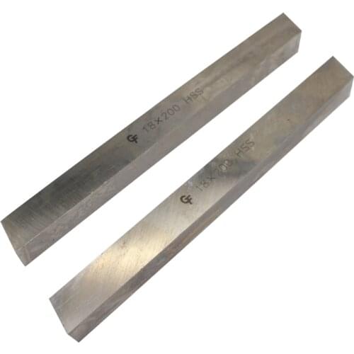 2pcs 18mm * 200mm HSS Steel Plate Sheet Turning Tool High Speed Steel Rectangular HSS Bar Lathe Tool CNC Milling Cut