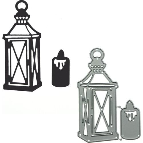 Vintage Lantern Pattern Metal Cutting Dies Scrapbooking European Style Lamp Shape Clipart Decorating Craft Paper Cutter Mold