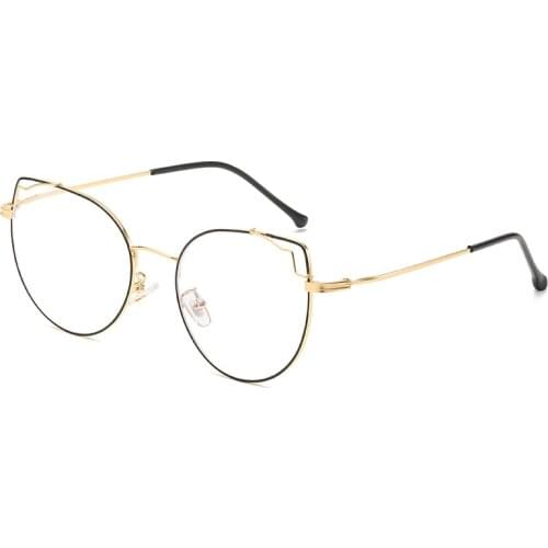 2021 Cat Eye Blue Light Blocking Glasses Women Fashion Prescription Reading Eyeglass Frame Computer Eyewear Female UV400
