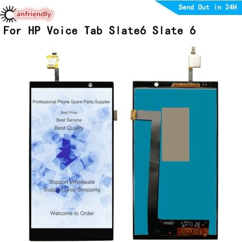 For HP Slate 6 Voice Tab slate6 LCD Display+Touch Screen Replacement Digitizer Assembly For HP Slate 6 Voice Tab phone screen