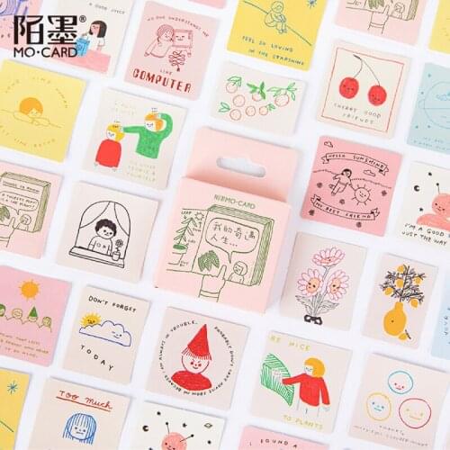 46Pcs/box Graffiti Story Stationery Sticker Scrapbooking Creative Cute DIY Diary Journal Decorative Adhesive Paper Seal Supplies