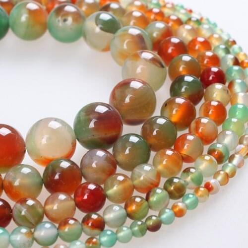 Natural Stone Beads Peacock Agate Round Loose Beads 4 6 8 10 12 14mm For Bracelets Necklace Jewelry Making