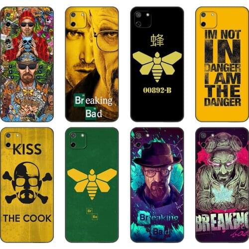 Black tpu Case For OPPO Realme C11 C20 C21 Case Back Cover Bumper breaking bad sneaky pete
