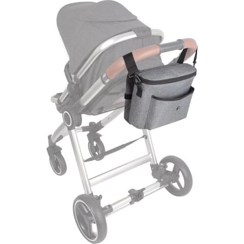 Baby Stroller Bag Baby Essentials Bag Diaper Bag Car Seat Back Storage Bag Large Capacity with Dual Feeding-bottle Pockets