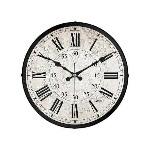 Emores Decorative Glass Bombe Silent Mechanism Wall Clock 36 cm Wall Clock Home Office Living Room Art