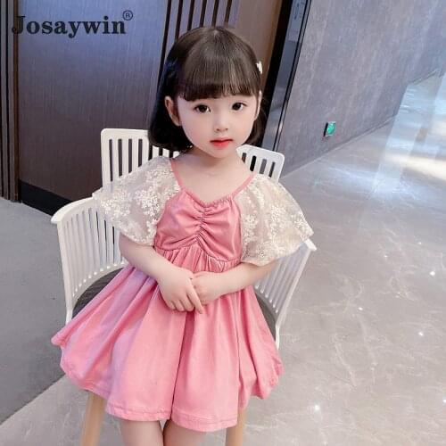 Josaywin 2021 Kids Dress for Girls Mesh Girl Dress Vestidos Casual Party Princess Toddler Baby Girls Dresses Children Clothes
