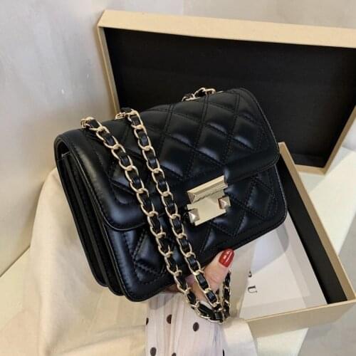 High Quality Leather Crossbody Bags For Women 2021 Designer New Trend Chain Shoulder Bag Female Luxury Ladies Handbags and Purse