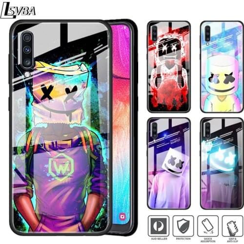 Cool Electronic Music Smiley For Samsung A01 A11 A21S A31 A41 A51 A52 A71 A72 A81 A91 5G Tempered Glass Phone Case