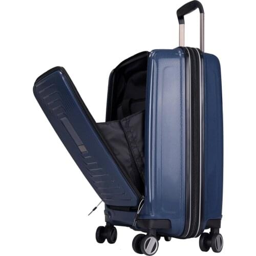 Letrend New Business 24/28 Inch Front Pocket Rolling Luggage Trolley Password Box 20' Boarding Suitcase Women Travel Bag Luggage