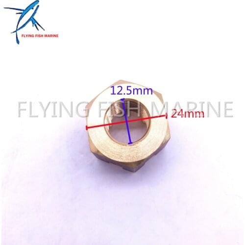 Boat Motor 90171-14013 Outboard Castle Prop Propeller Nut for Yamaha 25HP 30HP Free Shipping