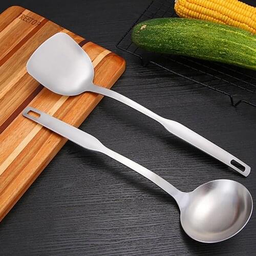Long Handle Soup Ladle Spoon Turner Wall Hanging Stainless Steel Spatula Sauces Spoon Tableware Kitchen Cooking Utensils Tool