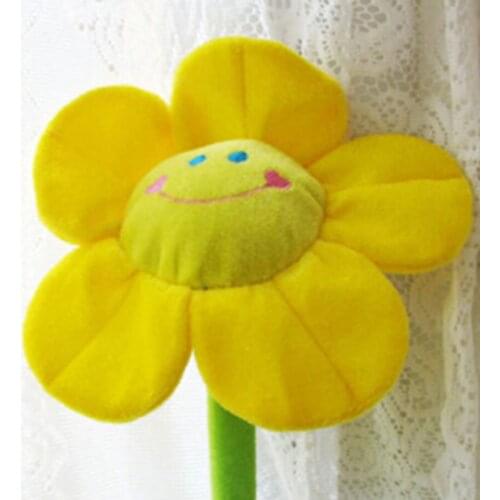 45cm cartoon sunflower creative curtain buckle sunflower bouquet doll plush doll gift