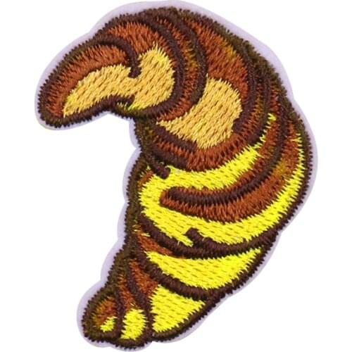 5PCS Cartoon Croissant Patches DIY Patch Cute 3D Embroidery Patches for Clothes Applique DIY Backpack Jeans Stickers Wholesale