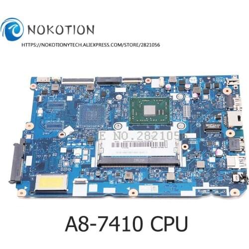 Nokotion 5B20L46266 CG521 NM-A841 For lenovo ideapad 110-15ACL laptop motherboard with A8-7410 processor onboard