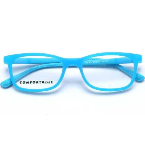 YOUTOP Kids (Age 3-8) TR Silicone Boys Girls Basic Full Rim Youth Eyeglass Frames NO.2