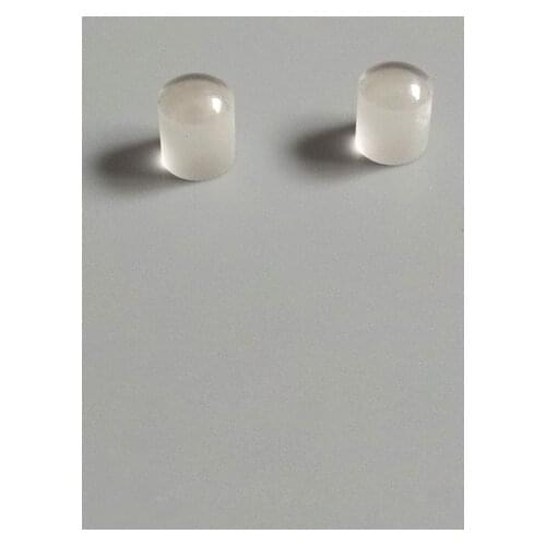 Optical Heavy lanthanum Glass Cylindrical Lens DIY Necklace Projector Lens 5mm Diameter 5.8 Height 2PCS