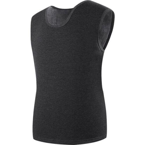 Autumn winter men warm vest 5XL 6XL 7XL Bust 152cm fleece plus size men vest 4 colors