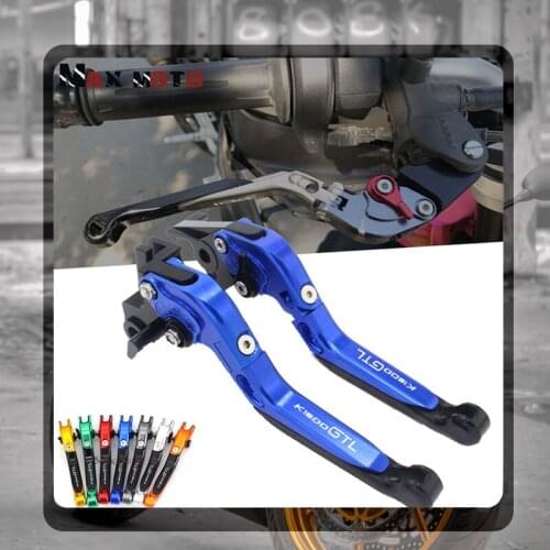 For BMW K1600GTL K1600 GTL K 1600GTL 2011-2016 2015 Motorcycle Accessories Folding Extendable Brake Clutch Levers LOGO K1600GTL