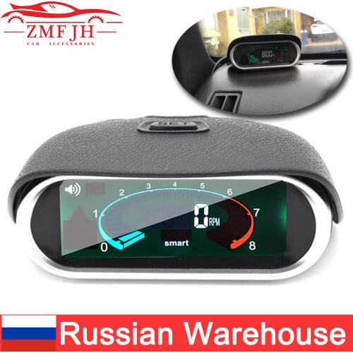 RU Car Gauge auto Tachometer digital LCD 12V Auto Gauge 9999 rpm meter motorcycle tachometer diesel for outboard motor universal