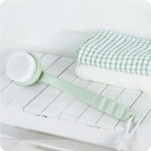 Bath Brush Natural Bristle Long Handle Spa Shower Brush Bath Body Scrubber Massage Skin Cleaning -5