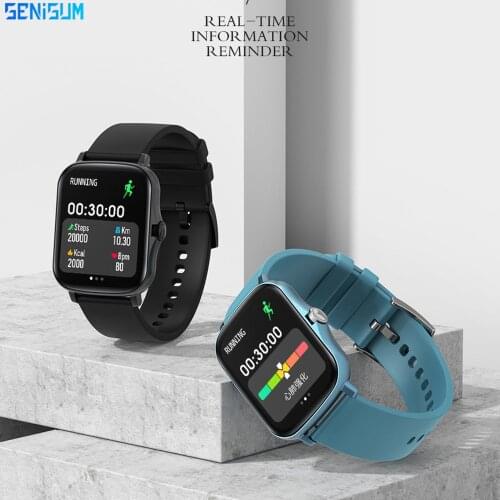 2021New Smart Watch Men Women Full Touch Screen Fitness Tracker IP67 Waterproof Heart Rate BP Sleep Monitor Smartwatch For GTS 2
