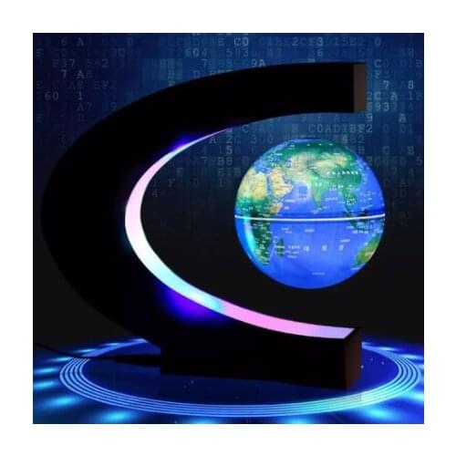 LED world map levitation magnetic floating globe night light office home electronic anti gravity decoration Drop Shipping