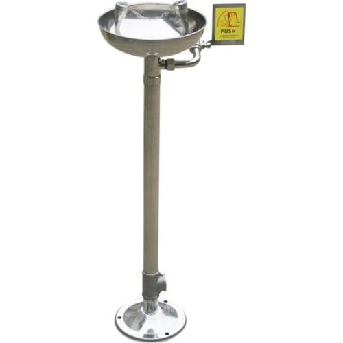 XYQ-LS-01/XYQ-LSJJ-001 Stainless Steel Vertical Eye Washer Manual/Pedal Type Eye Washing Machine Flushing Faucet Tool Irrigator