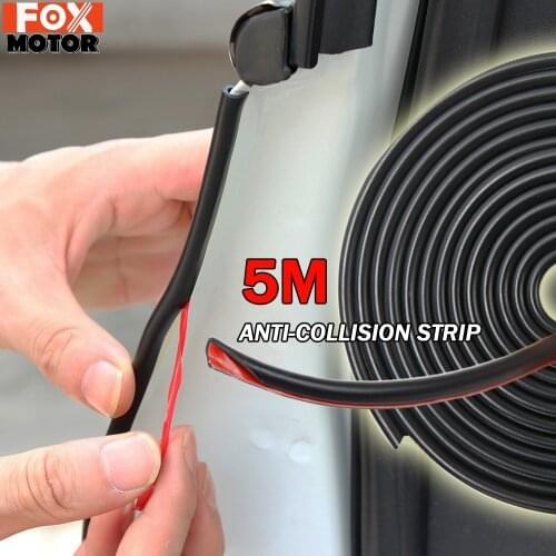 5m Car Door Scratch Strip Protector Edge Guard Rubber Seal Insert Sticker Styling For Kia Hyundai For LADA GRANTA VESTA