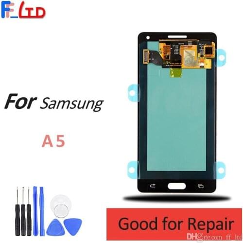 Super AMOLED HD for Samsung Galaxy A5 2015 A5000 A500 LCD Display Digitizer with Touch Assembly Screen Replacement 100% Tested