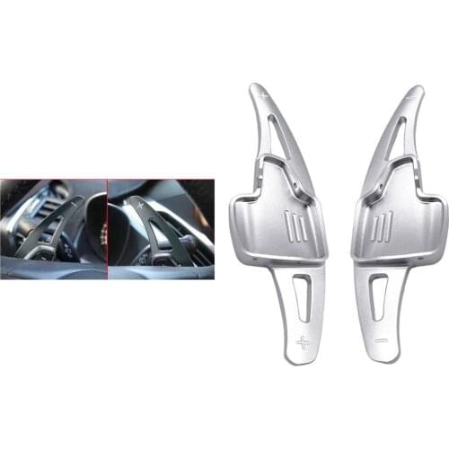 1 Pair of Shift Paddle Blade for Ford Kuga 2017-2019, Made of Aluminium Alloy Silver
