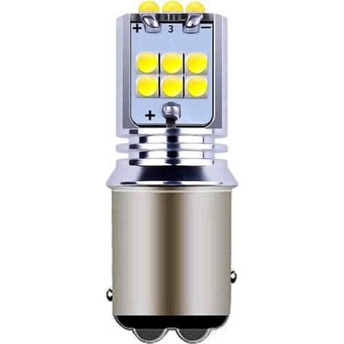 1PCS 1157 P21/5W BAY15D Super Bright CREE Chip LED Car Turn Signal Lamp Auto Brake Bulb Daytime Running Lights Red White Yellow