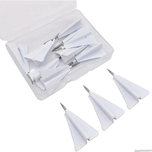 12pcs/pack Decorative Thumb Tacks 3D Airplane Push Pins Metal Push Pin Thumb Tack for Cork Board Home Office DIY Work wholesales