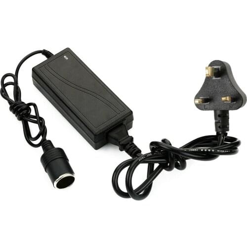 240V Mains To 12V 5A DC Adaptor Car Charger Cigarette Lighter Socket Converter Cigarette Lighter Power Adapter 60W UK Plug