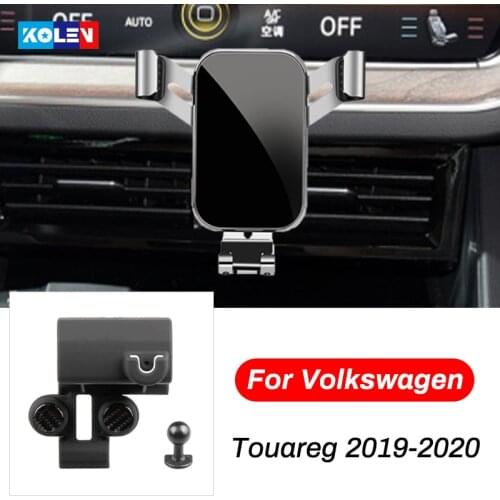 For Volkswagen Touareg 2019 2020 Car Mobile Phone Holder Car Smart Phone GPS Air Vent Outlet Bracket Snap-type Navigation Stand