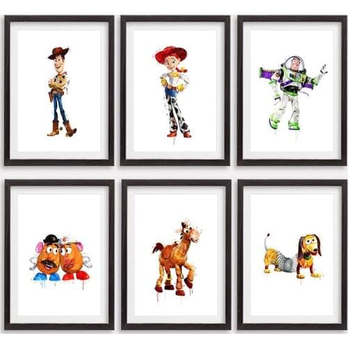 Diy 5d Diamond Painting Disney Toy Story Watercolor Cuadros Diamond Embroidery Cross Stitch Kits Home Decor Diamond Mosaic