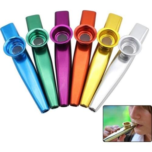 Metal Kazoo Lightweight Portable For Beginner Flute Instrument Music Lovers Woodwind Instrument Simple Design Lightweight