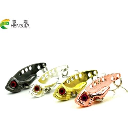 HENGJIA 100pcs 4cm/7g VIB hard metal fishing lures fishing baits isca artificial pesca fishing tackle