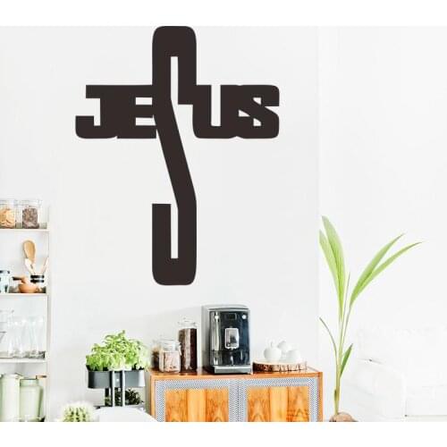 Christian cross of Jesus living room bedroom wall cross stickers decorative sticker wholesale