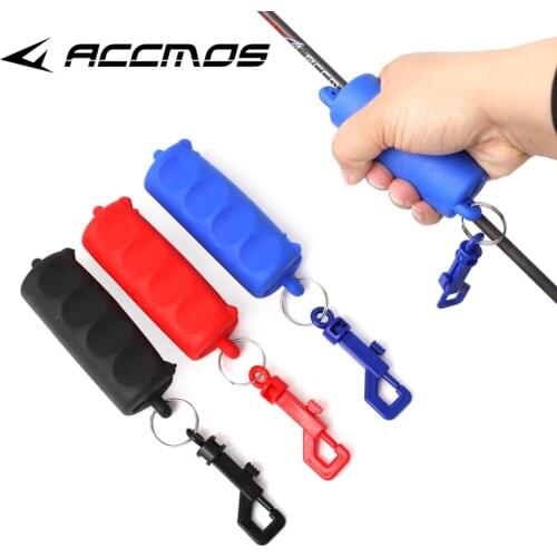 1PC Silica Gel Archery Shoot Bow Arrow Puller Remover With Keychain Tool Rubber Shooting Target Accessory