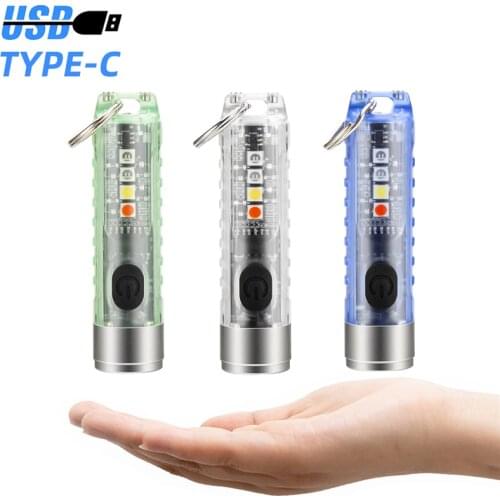 Pocket LED Work Light Camping Light USB Rechargeable Car Emergency Warning Light Magnetic Reading Lamp Flash Light for Outdoor