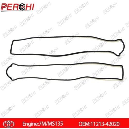 Rocker Cover Gasket Set 2PC L R for Toyota Superman (Sapura) Coupe (MA70) 1986/01-1993/05 7M/MS135 7M-GTE 7M-GE 11213-42020