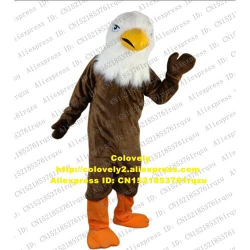 Brown Eagle White Head Hawk Tercel Tiercel Falcon Vulture Mascot Costume Adult Cartoon Product Launch Temple Fair zz8093