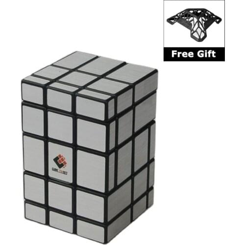 CubeTwist 3x3x5 I Conjoined Mirror Blocks Magic Cube Educational Toy Special Toys with Bracket
