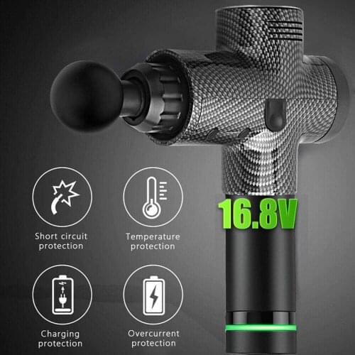 Fascia Massage Gun Deep Tissue Percussion Muscle Massager 30 Speeds LCD Touch Display Body Slimming Massager Pain Relief Device