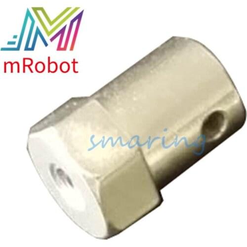 Coupling for Robot Car Chassis Hexagon Connector Metal Connecting Shaft Coupler Hub for Wheel Motor Diy RC Part Toy