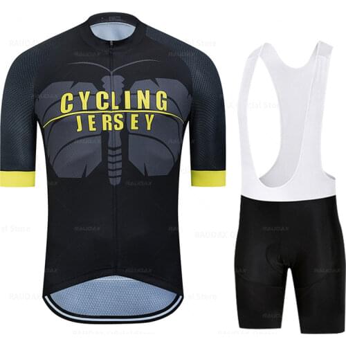 Mens Contest Raudax Racing Breathable Anti-UV Summer Cycling Jersey Sleeveless Vest Set Mtb Bicycle Mens Cycling Clothing Suit