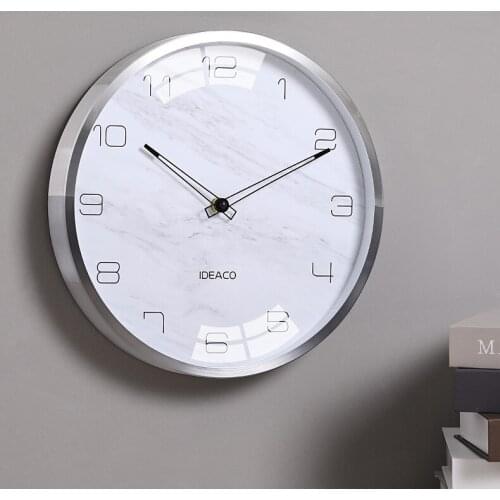 Nordic Silent Art Wall Clock White Minimalist Creative Wall Clock Modern Design Living Room Relogio Parede Home Decor 50ZB50