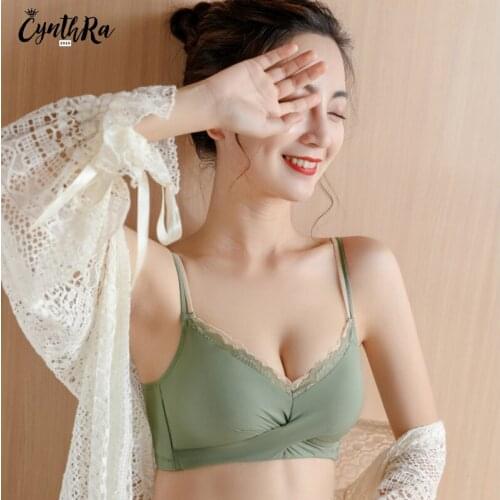 Underwear Women Sexy Lace Wire Free Bra Adjustment Push Up Bralette Breathable Ladies Beauty Back Comfortable Lingerie For Women